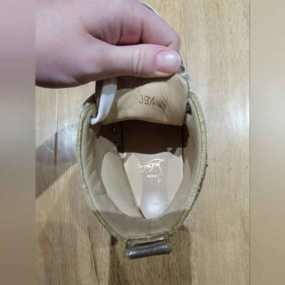 CHRISTIAN LOUBOUTIN WOMEN SHOES/SNEAKERS BIP BIP GLITTER HIGH-TOP PINK SZ 39.5 - Picture 6 of 6